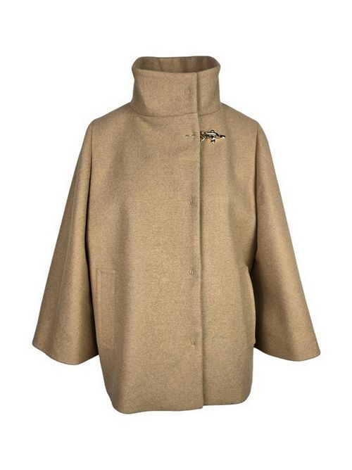 Cappa donna in Panno di Lana Mélange cammello Fay | NAW12514490-XMYC813