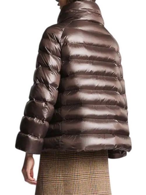 Piumino donna marrone con gancio Fay | NAW32513260-ICIS808