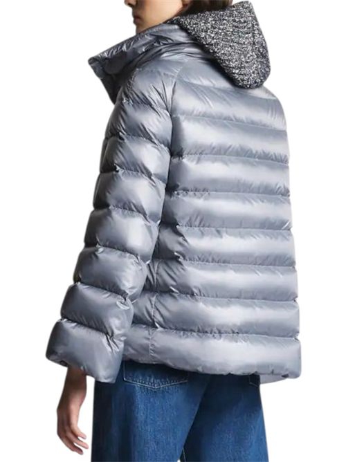 Piumino donna azzurro con gancio Fay | NAW32513260-ICIU217