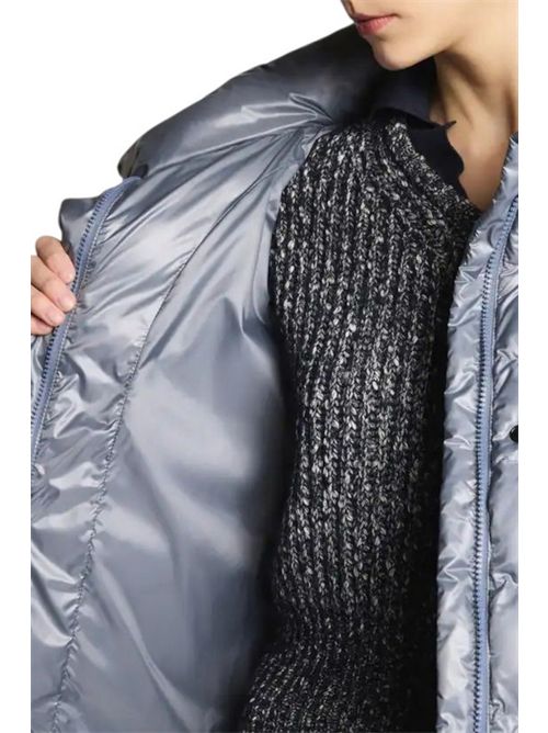 Piumino donna azzurro con gancio Fay | NAW32513260-ICIU217