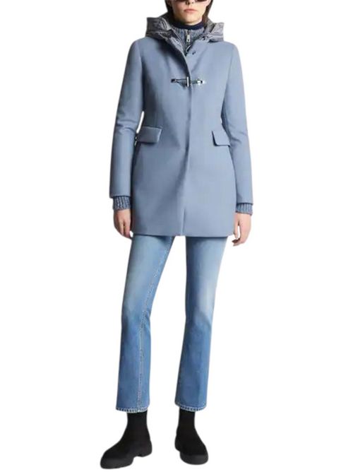 cappotto donna toggle coat in panno di lana azzurro Fay | NAW59513430-SGLU217
