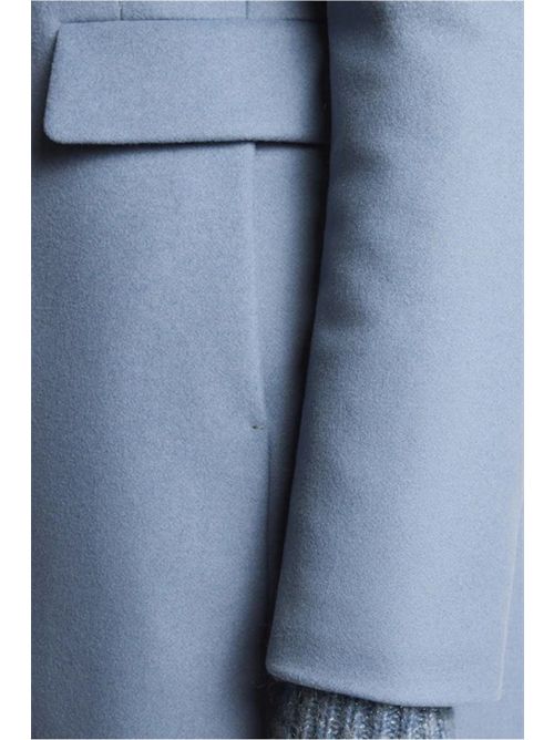 cappotto donna toggle coat in panno di lana azzurro Fay | NAW59513430-SGLU217