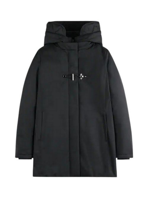 cappotto donna toggle coat in gabardine tecnico nero Fay | NAW59513830-ZXEB999