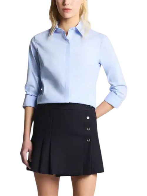 Camicia donna Slim in Cotone Stretch azzurro Fay | NCWA151565S-WJHU006