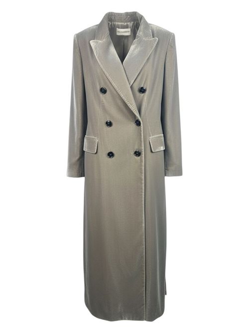 cappotto donna in velluto grigio Gnossienne | 2134/C3-4299128