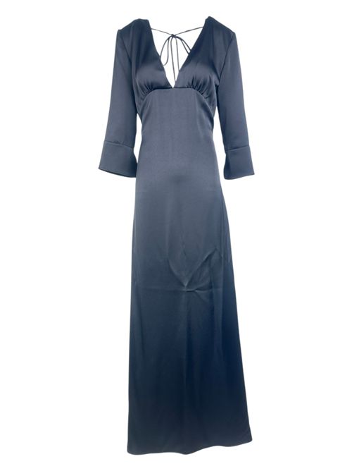 abito donna scollo a v con fiocco in vita Gnossienne | 3495/G-4331NOTTE