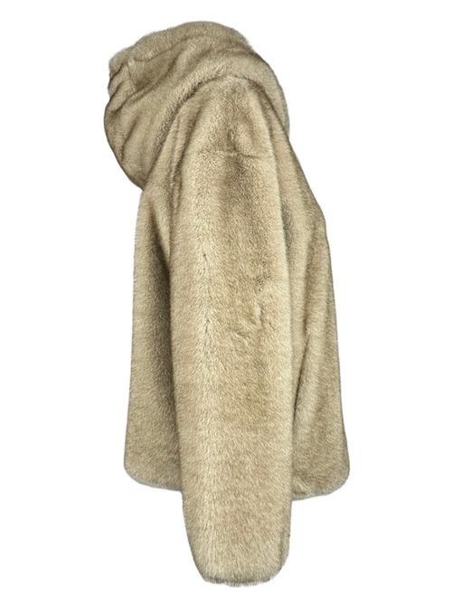 ecopelliccia donna bomber liscio sabbia Herno | GI000318D-127391985