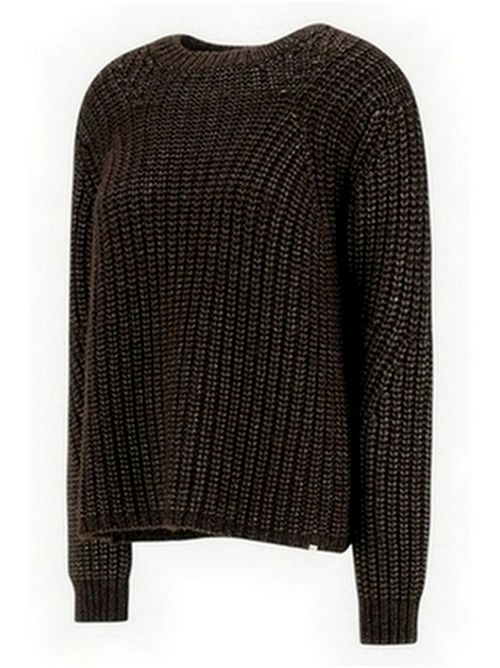 maglia donna filo metallico marrone Herno | MG000191D-703078810