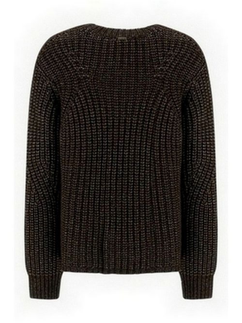 maglia donna filo metallico marrone Herno | MG000191D-703078810