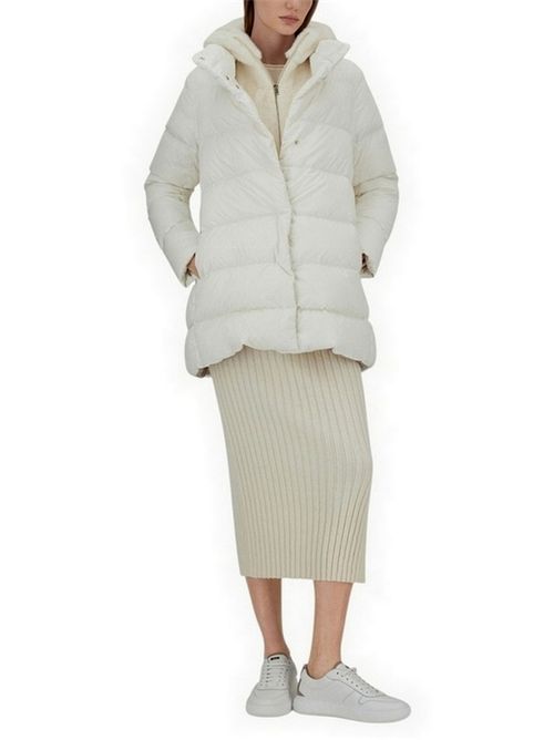 piumino donna davantino e cappuccio ecopelliccia Herno | PI001934D-12170Z1000