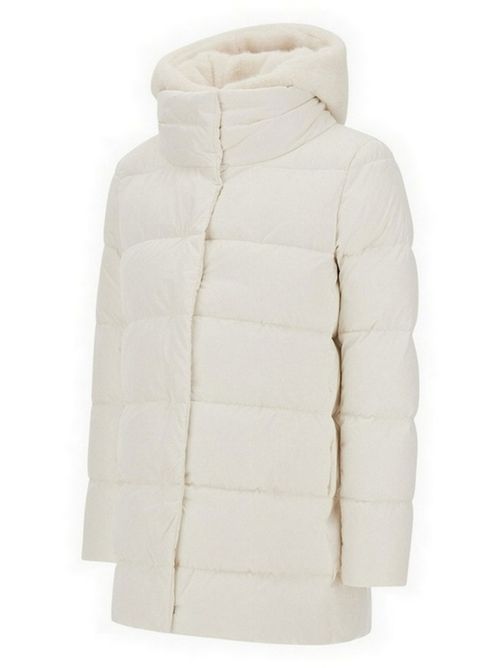 piumino donna davantino e cappuccio ecopelliccia Herno | PI001934D-12170Z1000