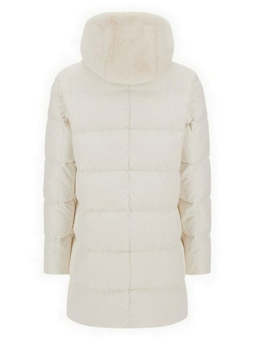 piumino donna davantino e cappuccio ecopelliccia Herno | PI001934D-12170Z1000