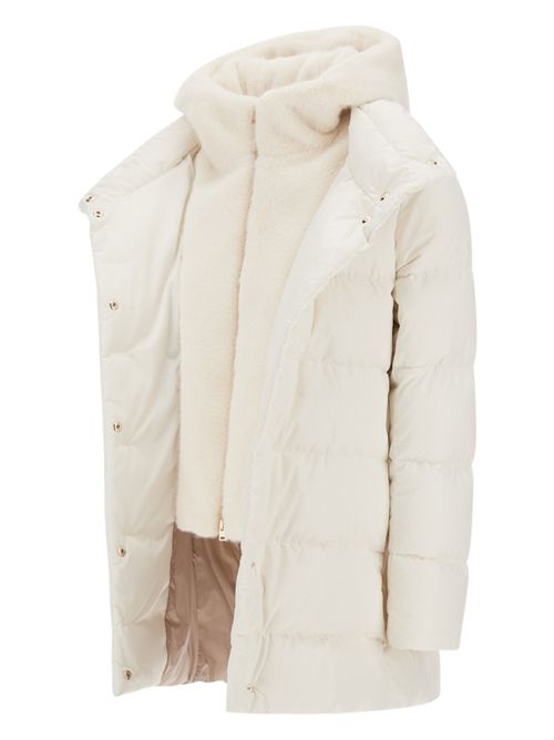 piumino donna davantino e cappuccio ecopelliccia Herno | PI001934D-12170Z1000