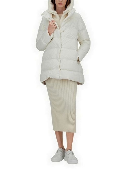 piumino donna davantino e cappuccio ecopelliccia Herno | PI001934D-12170Z1000