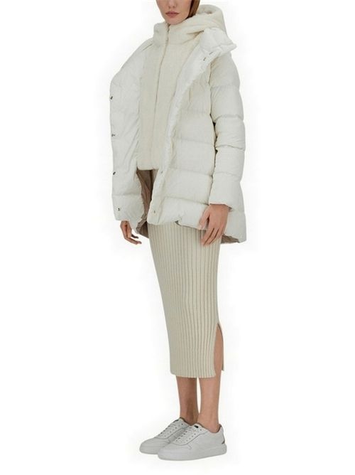piumino donna davantino e cappuccio ecopelliccia Herno | PI001934D-12170Z1000