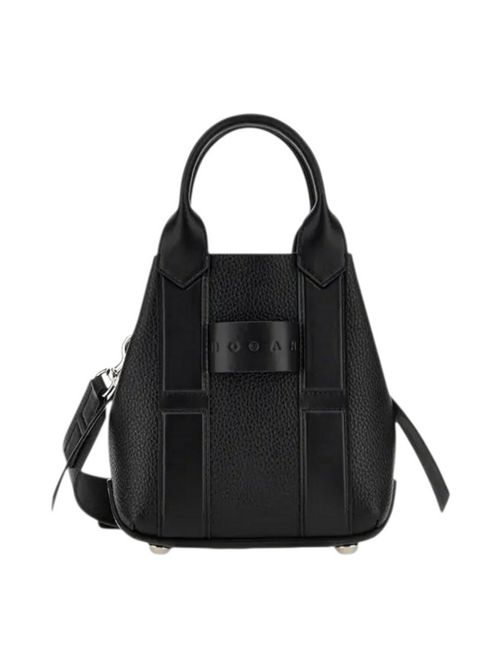 Borsa shopping donna script piccola nero Hogan | KBW01OA0100UH9B999