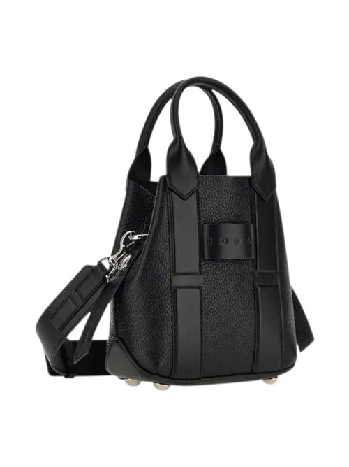 Borsa shopping donna script piccola nero Hogan | KBW01OA0100UH9B999