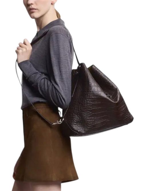 Borsa Hobo donna Hocket Media marrone Hogan | KBW01RS0300UIDS808