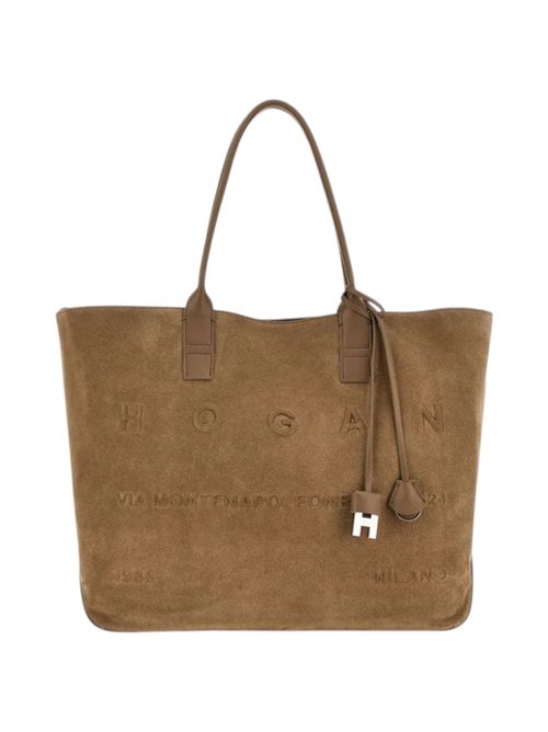 Borsa Shopping donna Script Media beige Hogan | KBW01TA1300UGMC414