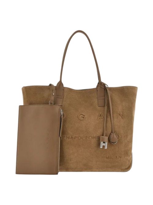Borsa Shopping donna Script Media beige Hogan | KBW01TA1300UGMC414
