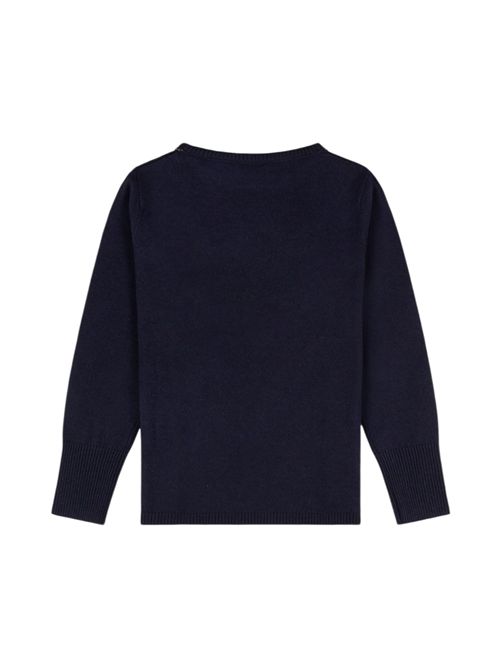 maglia donna blu con passamaneria Kangra | 2582/1338