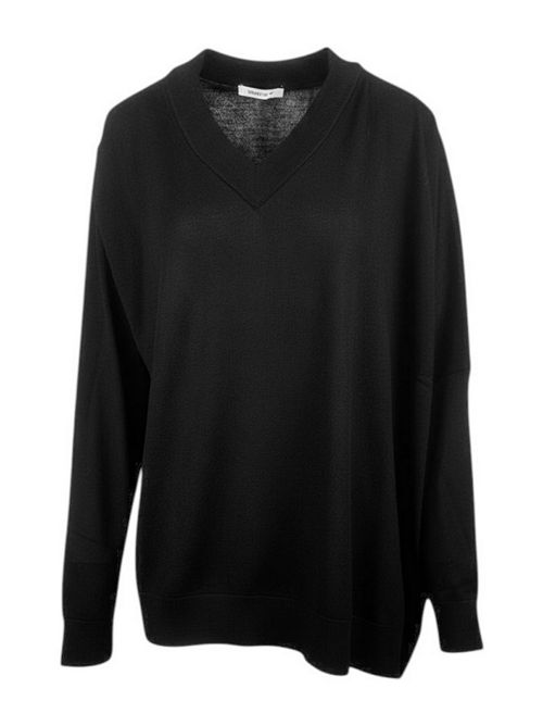 maglia donna asimmetrica nero Kangra | 2907/6313