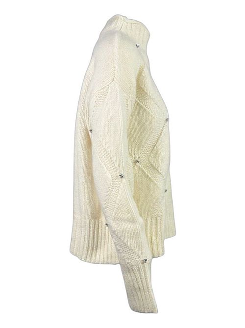 maglia donna bianco con strass Kangra | 2950/59102