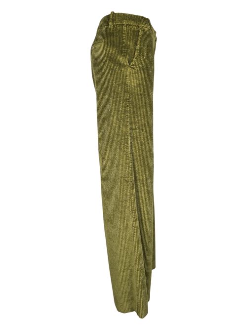 pantalone donna andrea in velluto a coste oliva Kiltie | ANDREA-T4824440