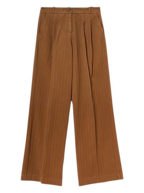 Pantalone donna con pinces in cotone resca marrone Kiltie | FLOYD-T5000540