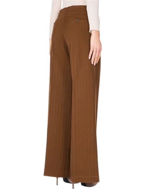 Pantalone donna con pinces in cotone resca marrone Kiltie | FLOYD-T5000540