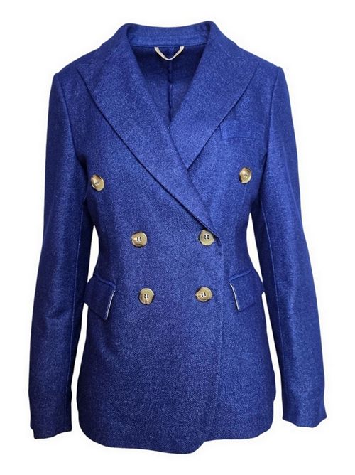 giacca donna in flanella bluette Kiltie | LAUREN-T5031770