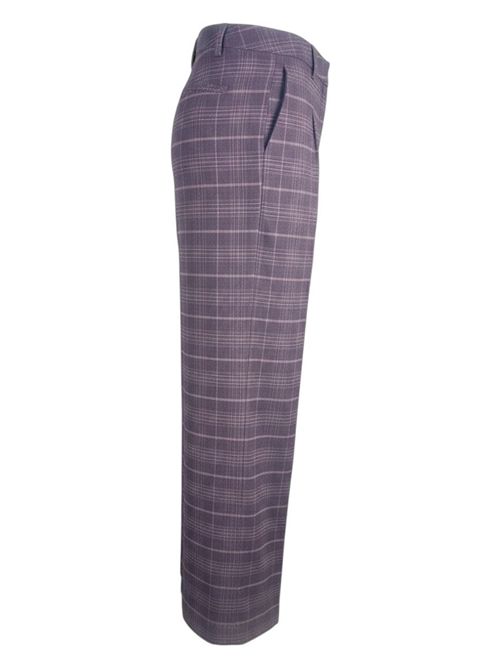pantalone donna largo in flanella melanzana Myths | 25WD2378319