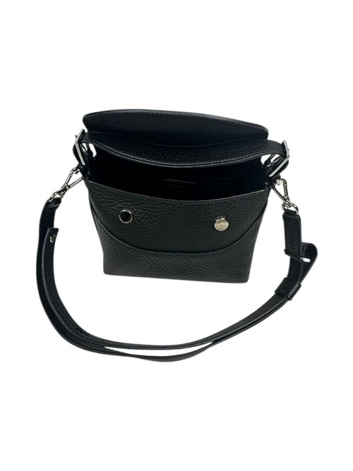 borsa donna nana piccola in soft nera Orciani | B02175-SOFTNERO