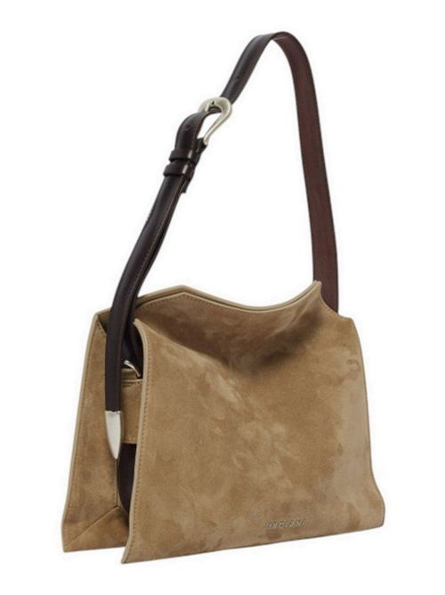 Borsa donna Trinity Peach Small in suede e cuoio beige Orciani | B02230-PEACHBEIGE