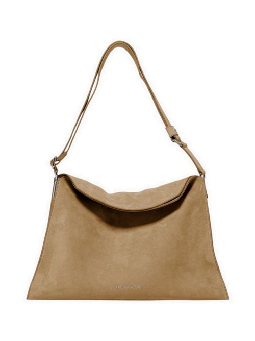 Borsa donna Trinity Peach Small in suede e cuoio beige Orciani | B02230-PEACHBEIGE