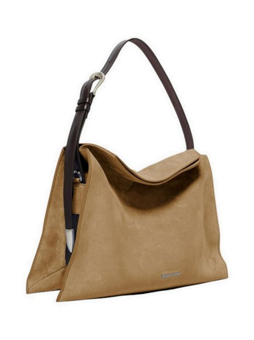 Borsa donna Trinity Peach Midi in suede e cuoio beige Orciani | B02231-PEACHBEIGE