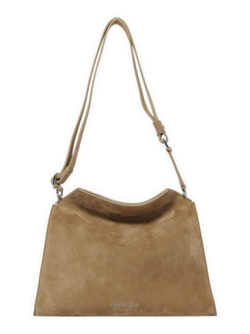 Borsa donna Trinity Peach Midi in suede e cuoio beige Orciani | B02231-PEACHBEIGE