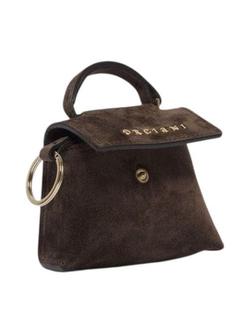 Charm donna Mini Sveva in suede marrone Orciani | CHA023-PEACHT.MORO
