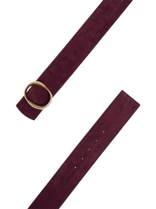 Women's burgundy suede belt Orciani | D10425-PEACHCHIANTI