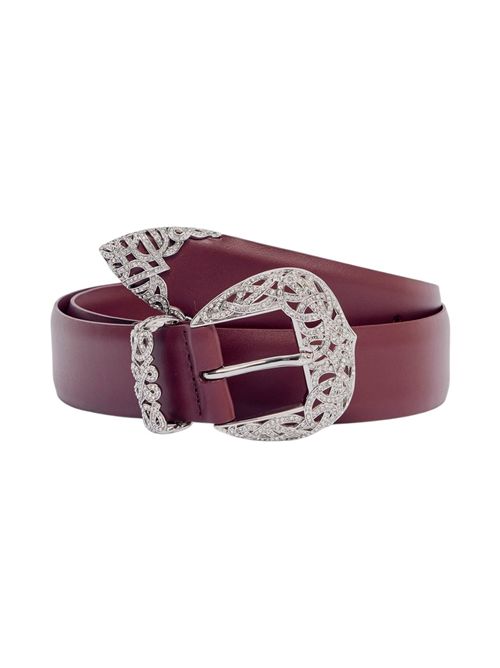 cintura donna fibbia lavorata gioiello bordeaux Orciani | D10459-ALBACHIANTI