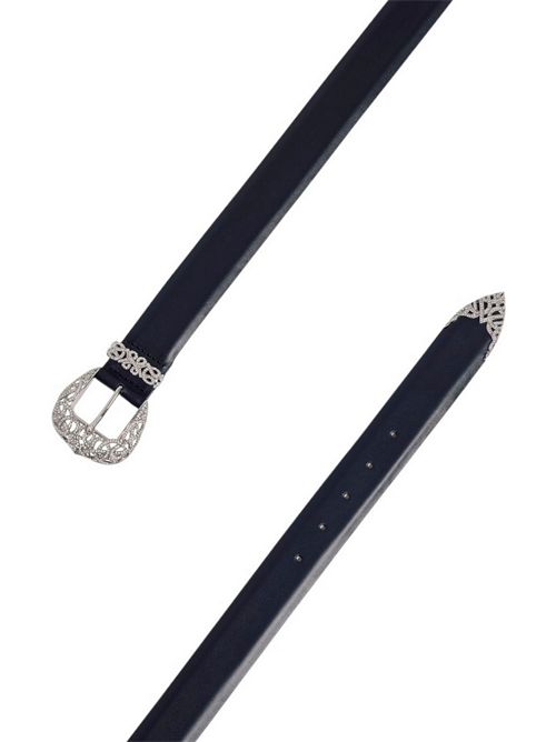 cintura donna fibbia lavorata gioiello nera Orciani | D10459-ALBANERO