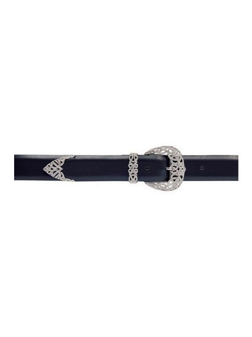 cintura donna fibbia lavorata gioiello nera Orciani | D10459-ALBANERO