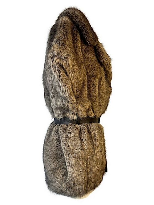 gilet donna in ecopelliccia sabbia P.A.R.O.S.H. | D410573-PORTAL823