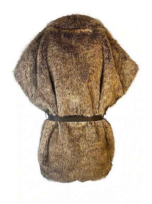 gilet donna in ecopelliccia sabbia P.A.R.O.S.H. | D410573-PORTAL823
