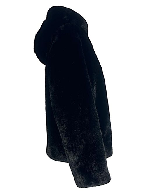 bomber donna in ecopelliccia nero P.A.R.O.S.H. | D431727-PULSE813
