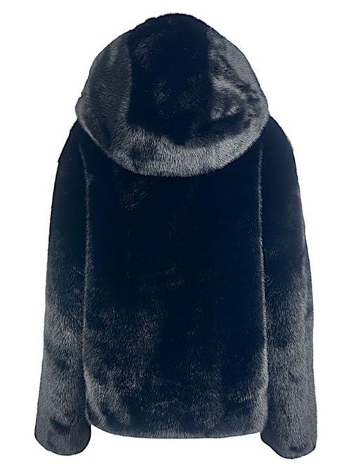 bomber donna in ecopelliccia nero P.A.R.O.S.H. | D431727-PULSE813