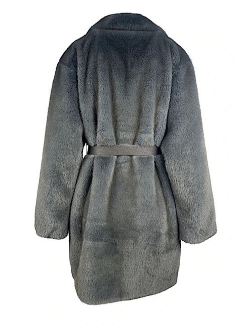 giacca donna in ecopelliccia grigio P.A.R.O.S.H. | D431730-PULSE823