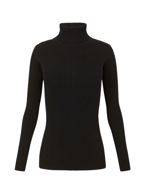 maglia donna dolcevita nero
