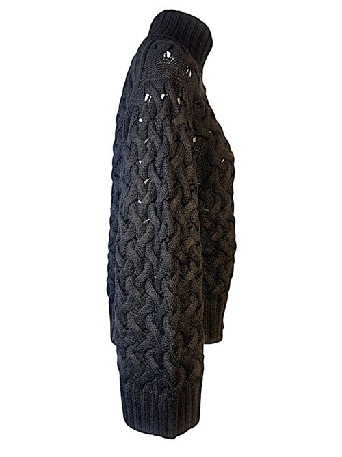 maglia donna traforata marrone P.A.R.O.S.H. | D512949-LADYBRAID086