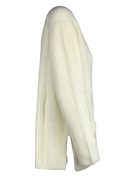 cardigan donna a coste panna P.A.R.O.S.H. | D520798-LADYBLUM002
